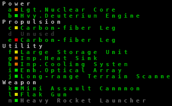 Cogmind 7DRL Legacy Parts