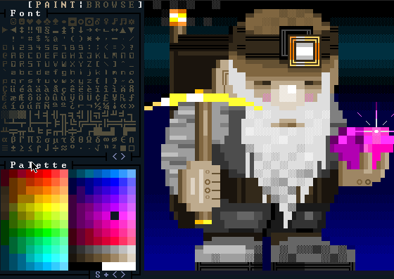 rexpaint_glyph_and_color_highlighting
