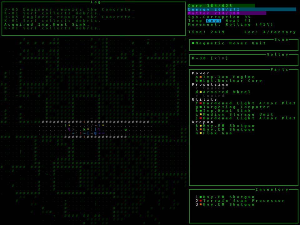 Cogmind 7DRL screenshot