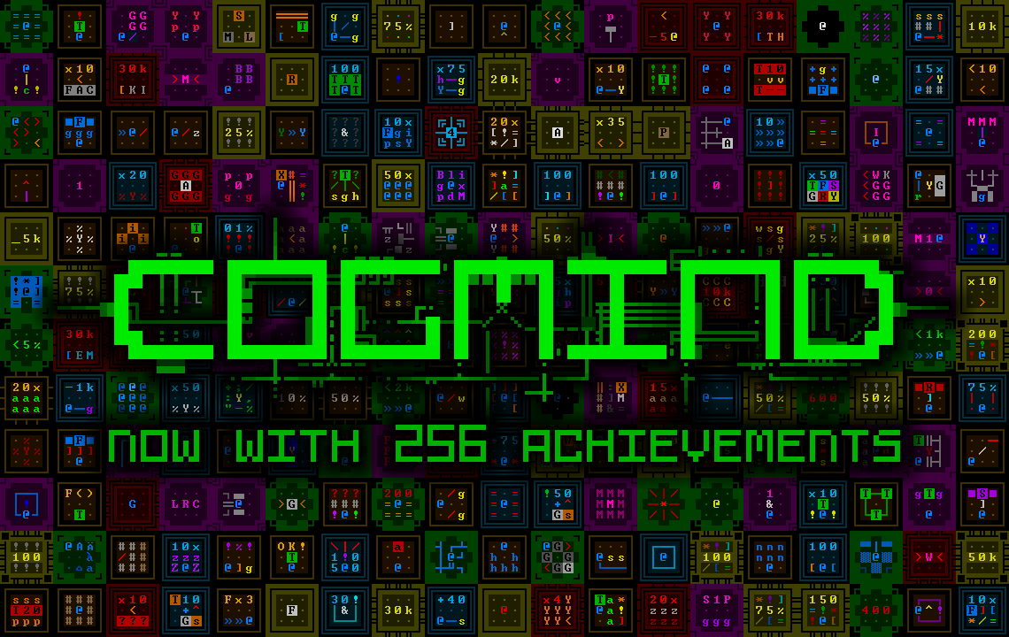 Cogmind 256 Achievement Icon Matrix