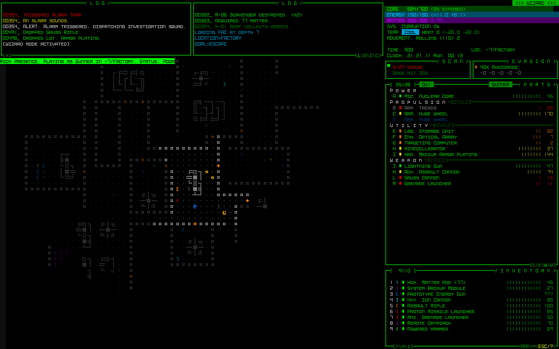 Отладка игры. Cogmind русификатор. Книги game for JAVASCRIPT Roguelike. Cogmind. Debug report