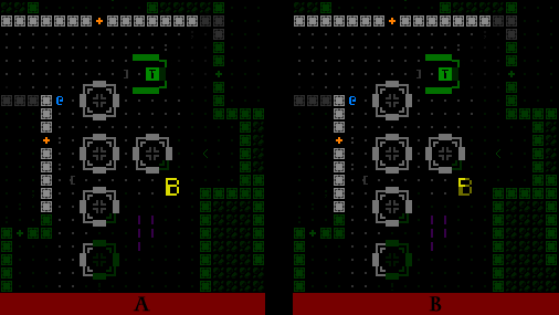 cogmind_multitile_robot_ASCII_partial_visibility_large_character_mod_extended_visibility_options