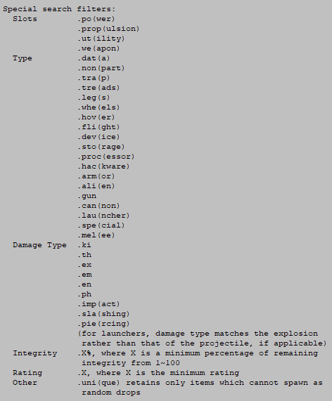 cogmind_item_search_filters_manual