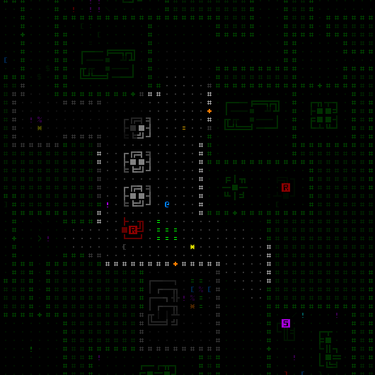 Playing Cogmind with the Map Ruler Active (fooling around)