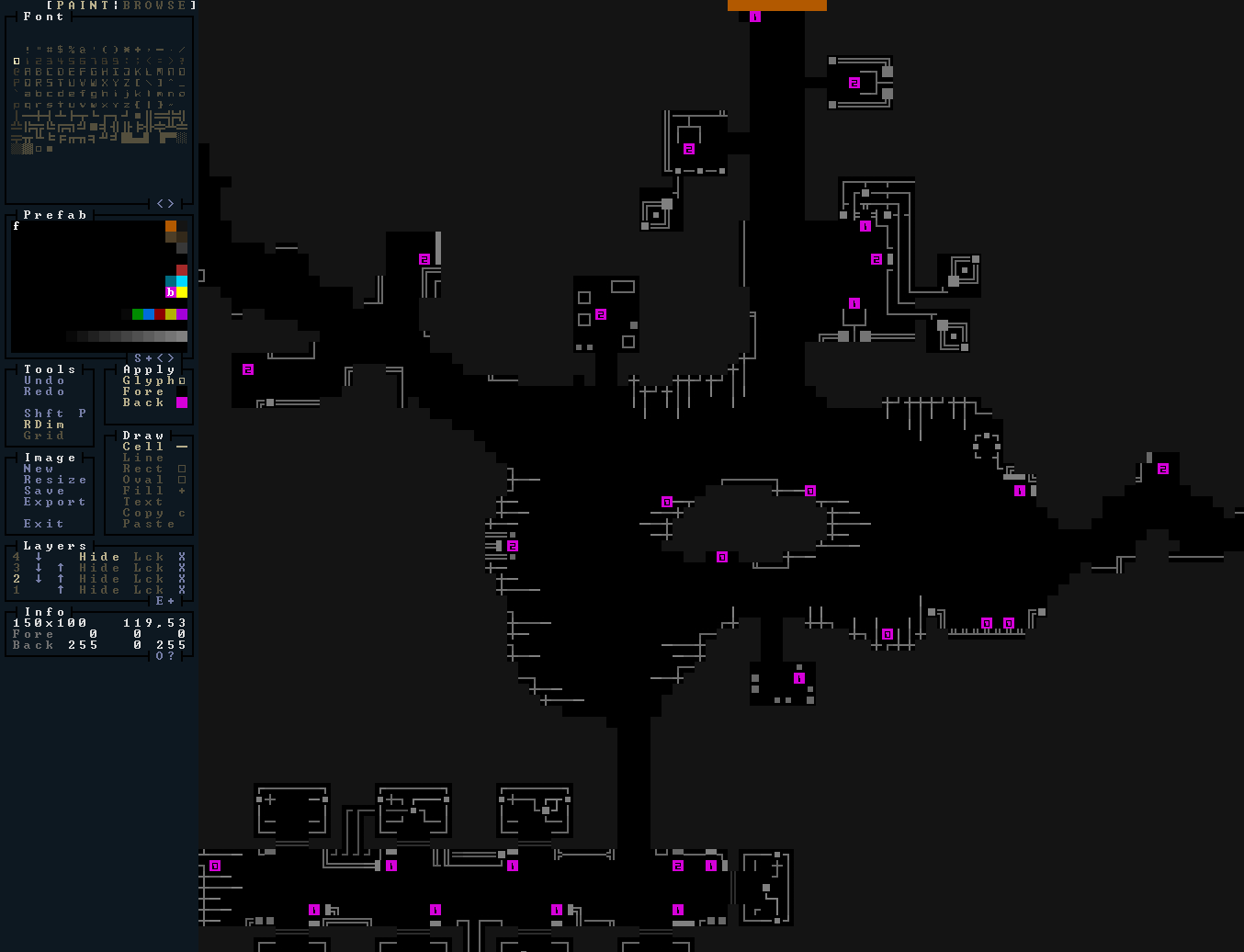 cogmind_desire_path_points_of_interest_prefabs_exiles_rexpaint