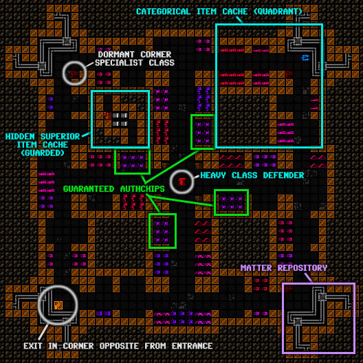Cogmind DSF Layout and Features, Annotated
