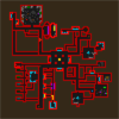 Cogmind Garrison Layout Sample 3 (includes encounters)