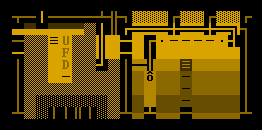 Cogmind ASCII Art: Armored Scrap Engine