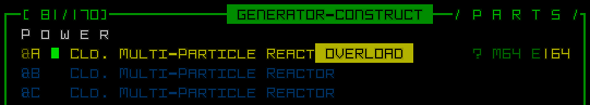 Cogmind Construct Naming Sample: Power