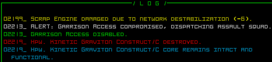 Cogmind Weapon Construct Size Reduction Example (Log0