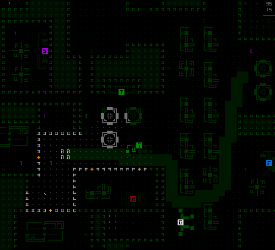 Cogmind Polymind Multitile Entity Path Preview/Highlight