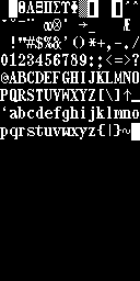 SGI IRIS 4D (8x16) font