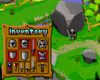 Asciicker inventory menu