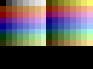 Atari 400/800/2600 palette